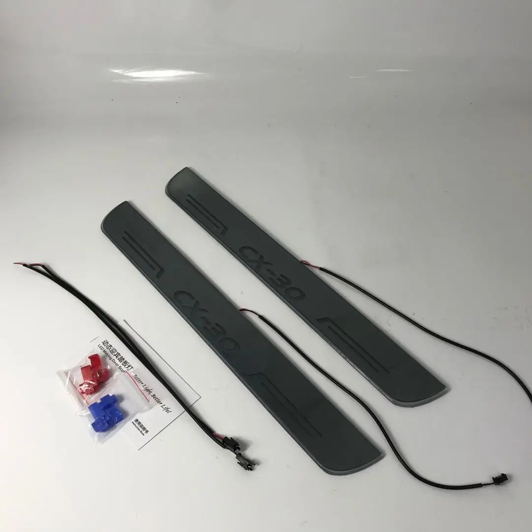 

Acrylic mobile LED welcome scooter wear plate door sill frame path light for Mazda CX-30 accessories dedicated Flow/fixed light