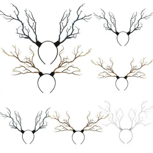 Long Antlers Tree Branches Headband Gothic Halloween Christmas Costume Women Hairband Props Cosplay Party Fancy Dress NEW | Дом и сад