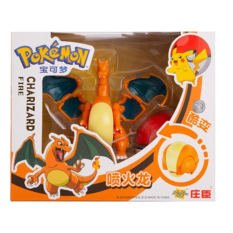 Аниме Фигурка покемона игрушка Mewtwo Charizard Pikachu Pocket Monster Pokeball 12 моделей подарок для