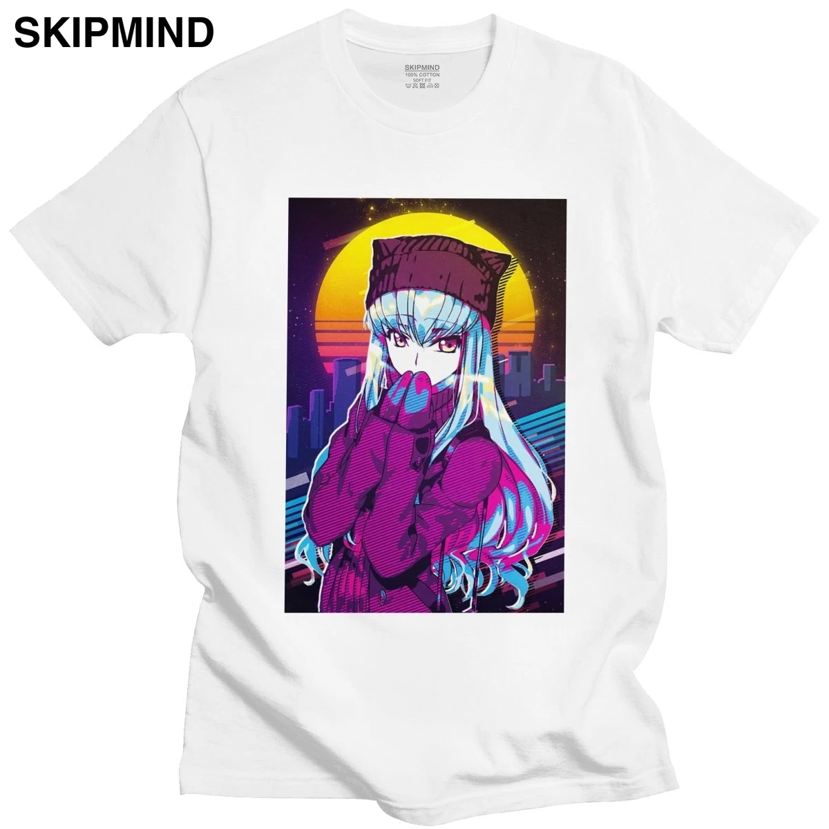 

Классический Аниме последовательный эксперименты лежал футболка для мужчин модные хлопковые анимации Iwakura футболки для девочек с коротким...