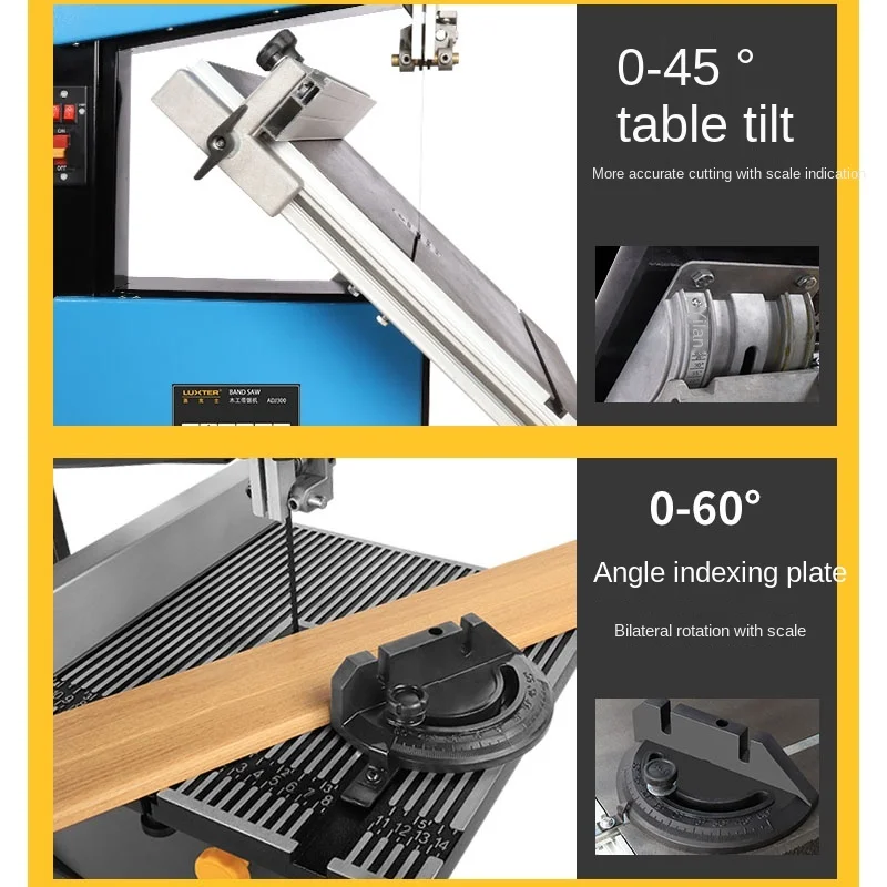 Ленточная пила 8 дюймов/9 дюймов Проволочная деревообрабатывающая Лобзиковая