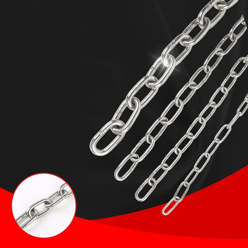 

1 meter 304 stainless steel chain, decorative chain, lifting chain, anchor chain, stainless steel iron chain