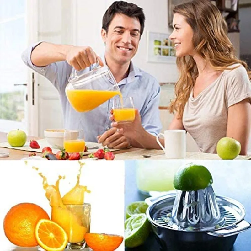 

Portable lemon orange manual juicer 304 stainless steel manual juicer kitchen accessory tool