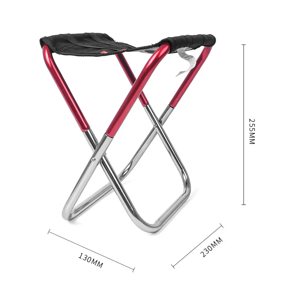 

Outdoor Foldable Fishing Chair Aluminum Portable Fishing Chair Ultra Light Weight Camping Chairs with Bag for Travel Picnic