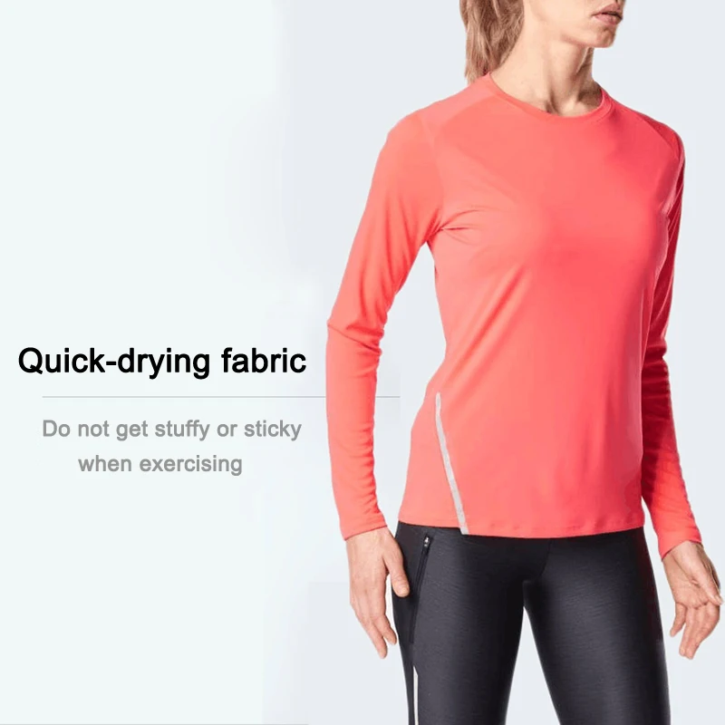 Женская Солнцезащитная футболка с длинными рукавами UPF 50 + Топ для выступлений на