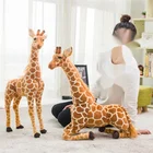 Гигантский плюшевый милый мех животного размером 35-120 см кукла Жираф Подарочная игрушка