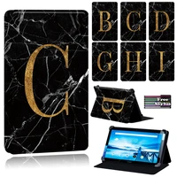 cover case for lenovo tab p10lenovo smart tab p10 10 1 black marble letter leather anti fall stand tablet cover case pen