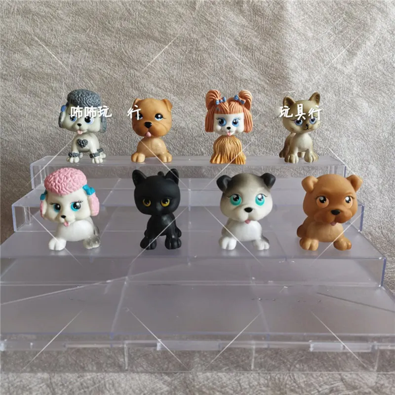 4 шт./лот аниме мультфильм собака Лапа щенок Пудель модель Фигурка кошка kawaii милый