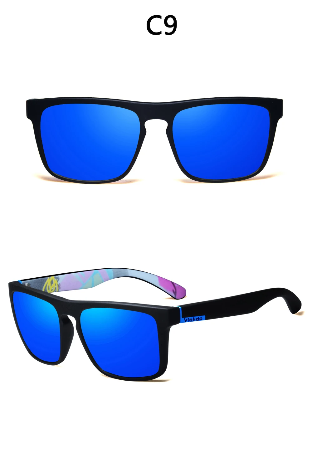 VIAHDA, модные, унисекс, квадратные, поляризационные, lunette de soleil femme de marque de Lux