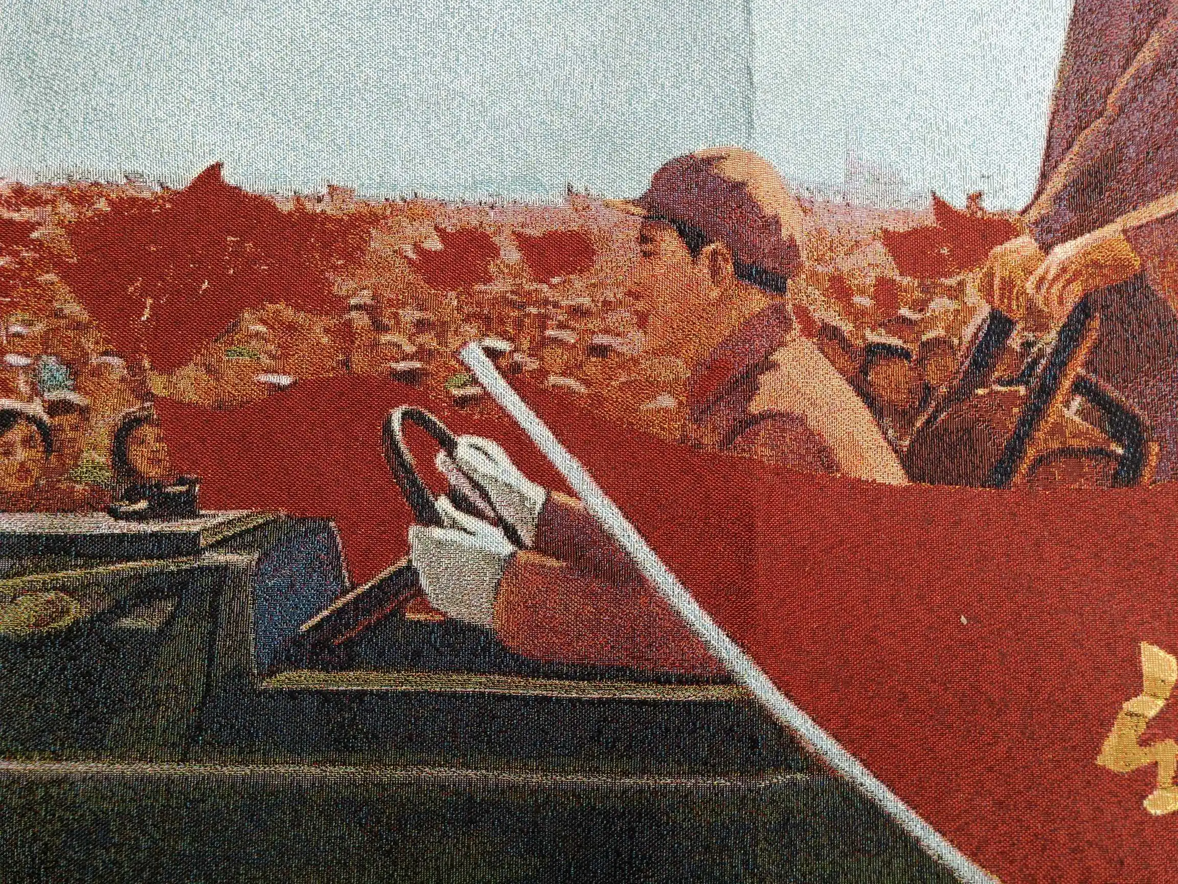 36 авиапочту Китая (China с тканевым верхом вышитыми шелка Мао Цзэдун и Linbiao росписи