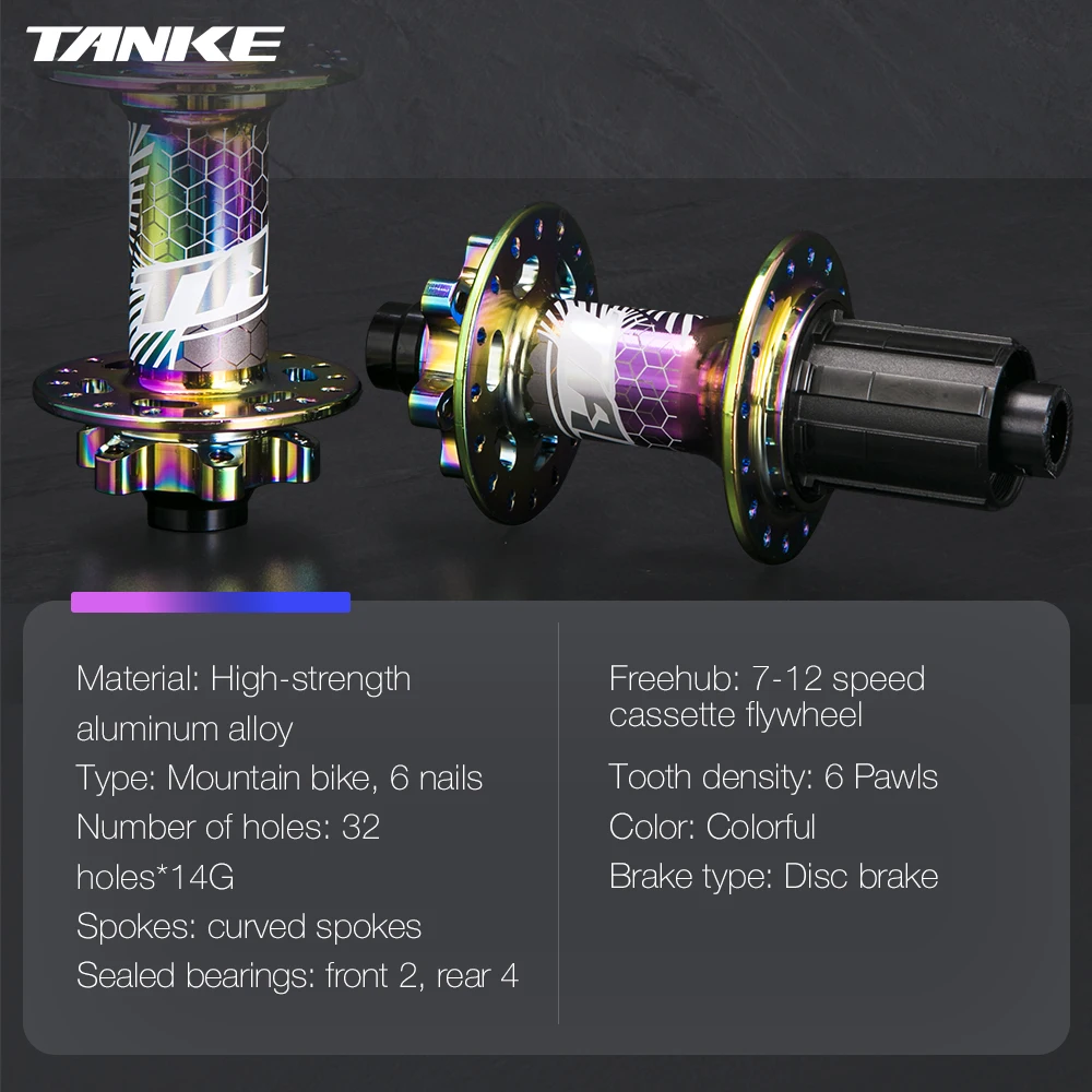 TANKE 148 boost втулки MTB 32 отверстия 6 pawls алюминиевый сплав freehub для кассеты cogs 7 8 9 10 11 12s