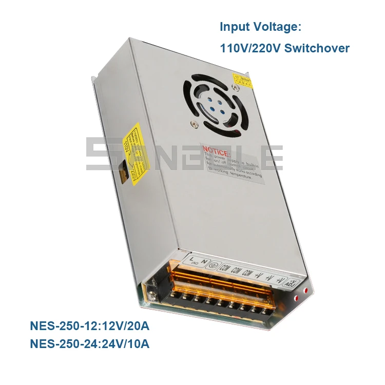 NES-250-12 импульсный источник питания небольшого объема 250 Вт 12 В 20 А/24 10 А в