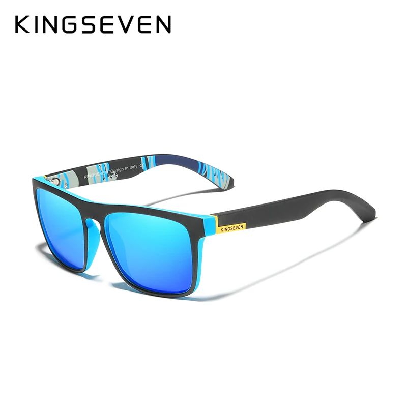 KINGSEVEN TR90, оправа, зеркальные линзы, солнцезащитные очки, поляризационные, мужские очки, для спорта на открытом воздухе, мужские очки, оригинальные аксессуары, N751 - Цвет линз: Limited Blue