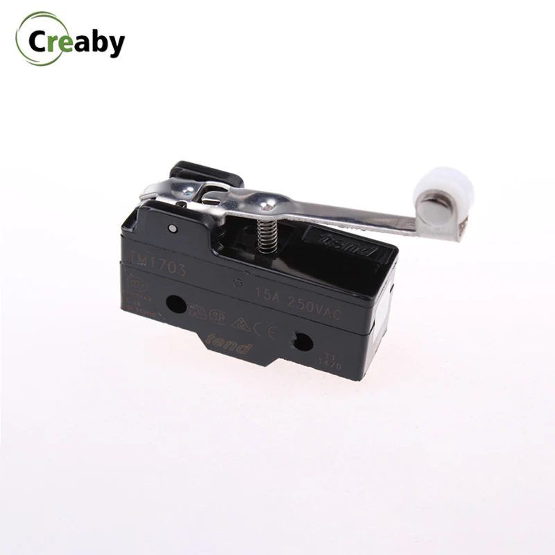 Микроконцевой переключатель 15А 250В переменного тока SPDT короткий шарнирный