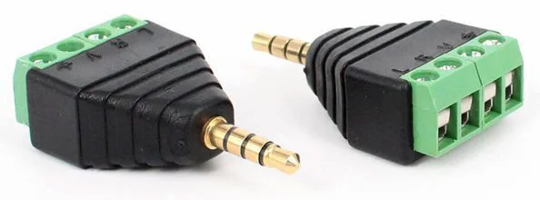 NO8 3.5mm male 2 шт./лот 3,5 jack 6,35 мм разъем стерео адаптер 3,5 мм RCA аудио; моно-канал штекер к винтовой клемме аудио; моно-канал разъем - Цвет: NO8 3.5mm male