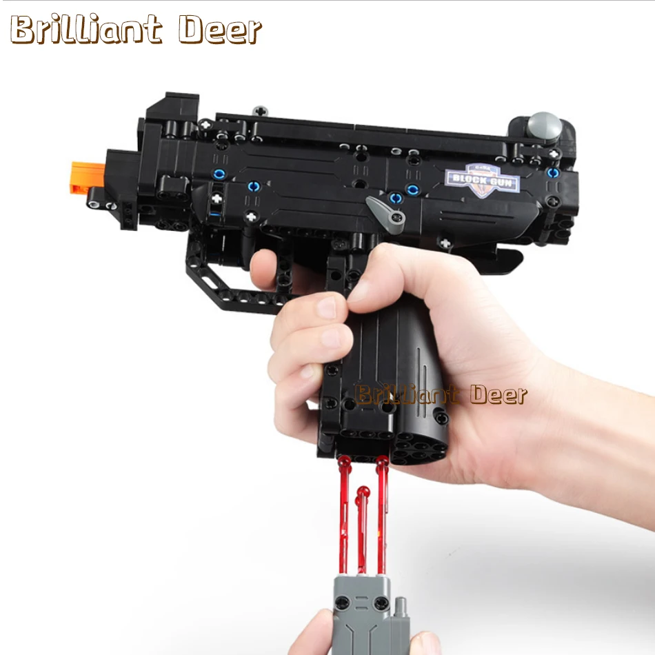 Детский конструктор Uzi игрушечный пистолет в полицейском стиле совместим с 359