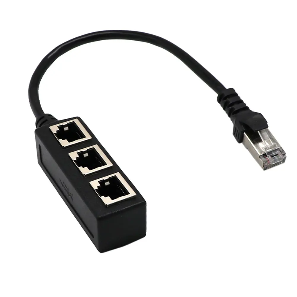Разветвитель Y RJ45 переходной кабель 1-2 шнур переключателя адаптера для CAT 5 LAN Ethernet