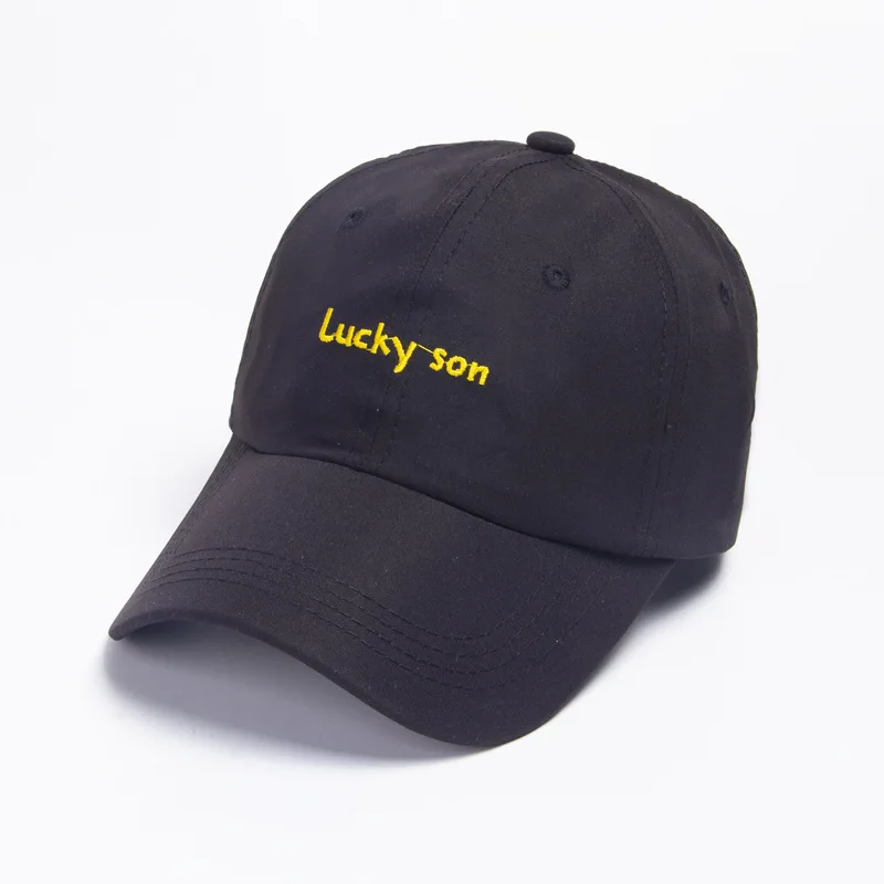 2020 хлопковая бейсболка lucky son с вышивкой и надписью регулируемая для мужчин