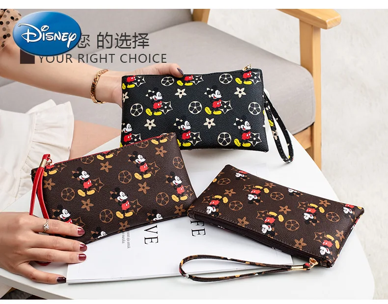 

Disney Mickey Mouse Ladies Wallet Clutch Bag Long Coin Purse Card Bag Handbag Cartoon Girl Coin Purse