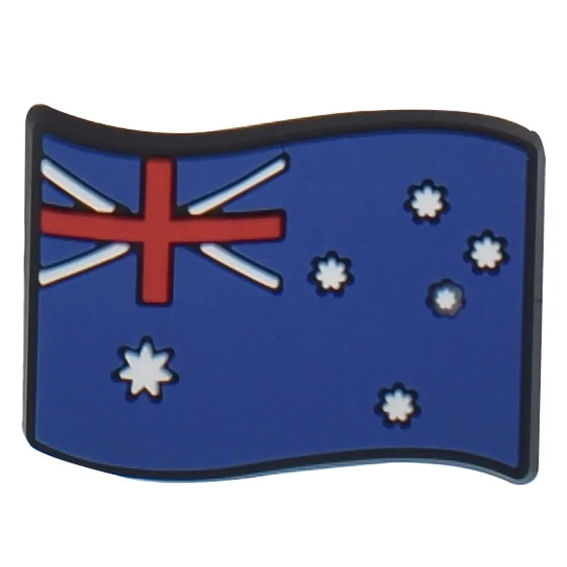 

New Arrival 1PCS National Flag Shoes Charms PVC Decoration For Slipper Accessories For Kids Party Gifts