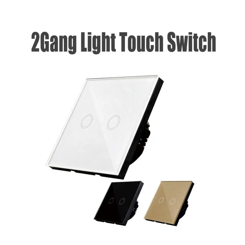 Практичный 220 В стандарт ЕС роскошная стеклянная панель Домашний Светильник