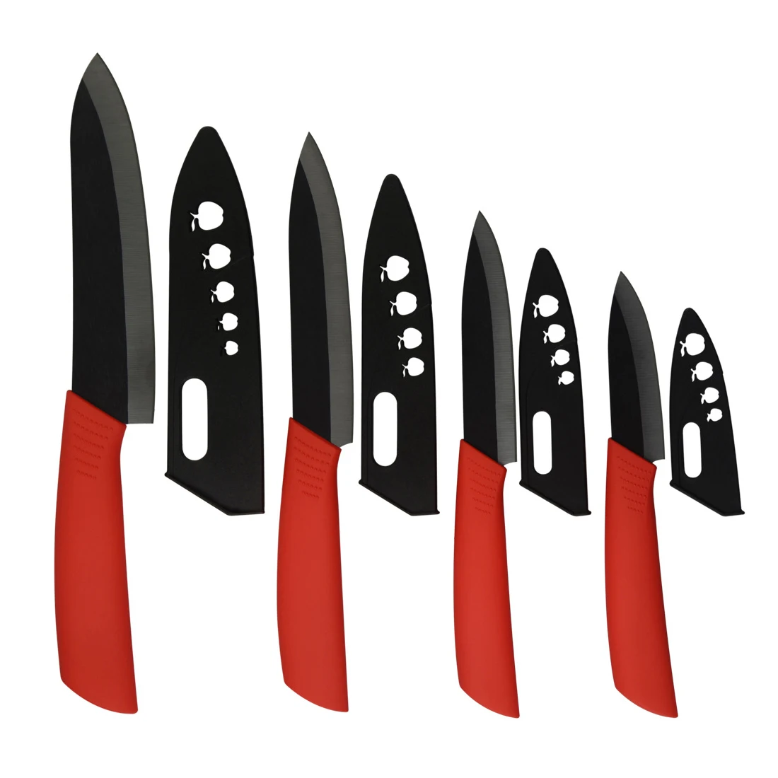 

"3" 4" 5" 6" inch Knife 5pcs Set Ceramic Knife for Cutting Fruits and Vegetables SlidingKitchen Set/Peeler Home Kitchen Tool
