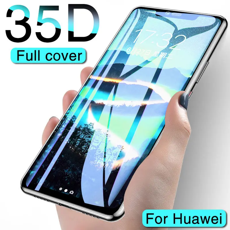 35D Защитное стекло для huawei Mate20 Lite 10 Pro mate9 закаленное стекло для huawei P9 Plus P8 lite P9 Защитная пленка для экрана