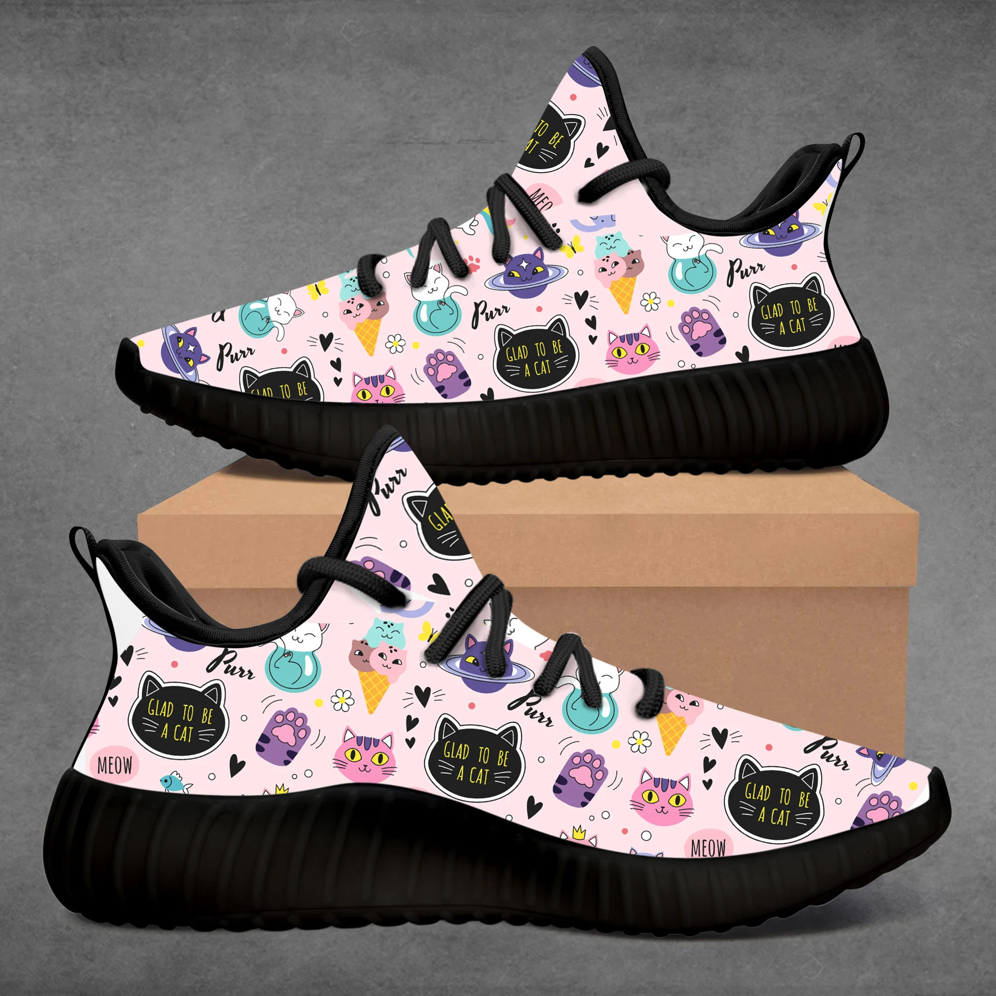 

2020 Custom Glad to Be a Cat Limited Edition Sneaker Running Shoes