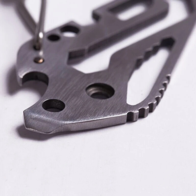

Portable Pocket Wrench Stainless Steel Bottle Opener Keychain Key Clip Pocket Tools Carabiner