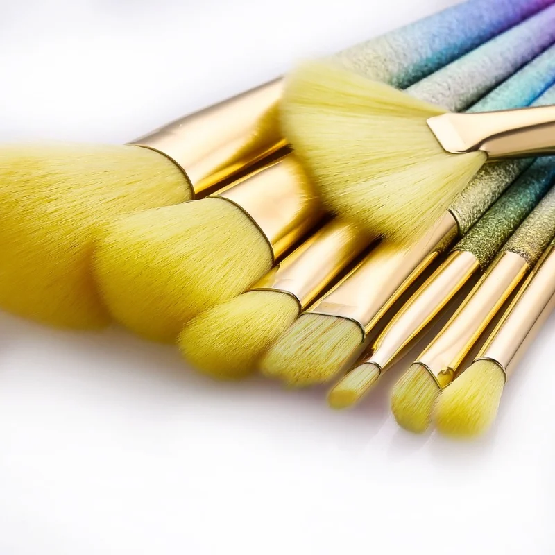 

Colorful Makeup Brush 8pcs Set Soft Skin-friendly Eyeshadow Brush Highlight Brush Loose Powder Brush Blush Brush Makeup Tool