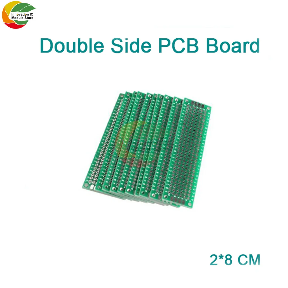 

5PCS Double Sided Prototype PCB Breadboard 2x8 cm FR4 Glass Fiber 20x80 mm Diy Kit Tinned Universal Expansion Board Module