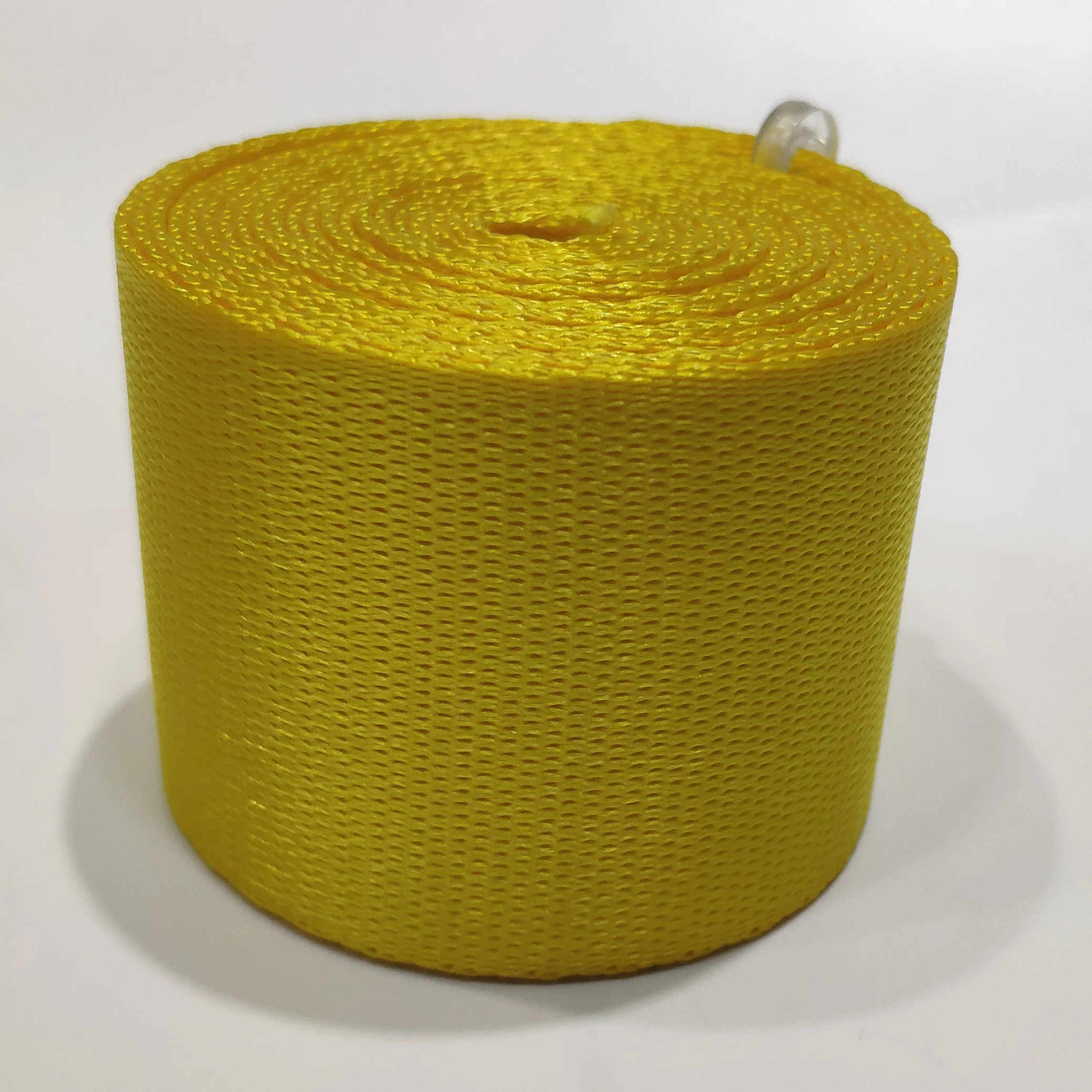 

High Quality 48mm Yellow Color Car Seatbelt Webbing Safety Belt Flat Seat