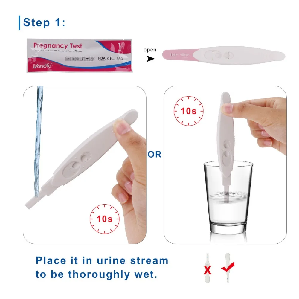 Wondfo 30 шт. овуляция+ 10 шт. тест на беременность моча полоски+ 2 шт. струйный тест на беременность моча наборы с мочой чашки