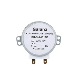 SS-5-240-TD синхронный мотор для СВЧ-печи, вращающийся мотор лотка 220 В 4 Вт GAL-5-240-TD, полукруглая ось