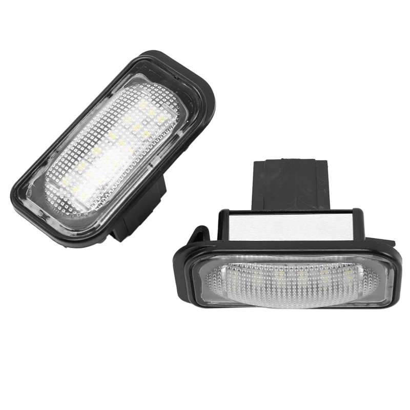 

2Pcs White Led License Plate Light for Mercedes Benz W203 Car Number Plate Lamp for Benz W203 4D 2001-2007