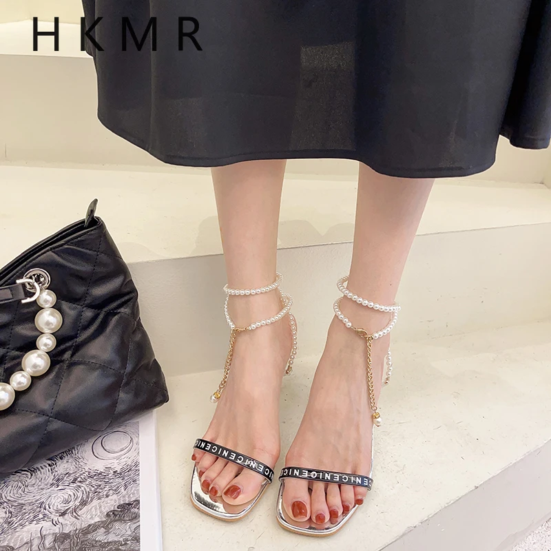 

Женские босоножки на высоком каблуке-шпильке, с кристаллами