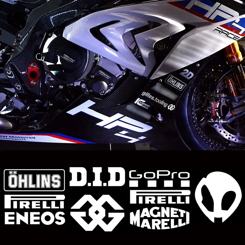 Светоотражающая боковая полоса для мотоцикла верхняя наклейка с крылом и