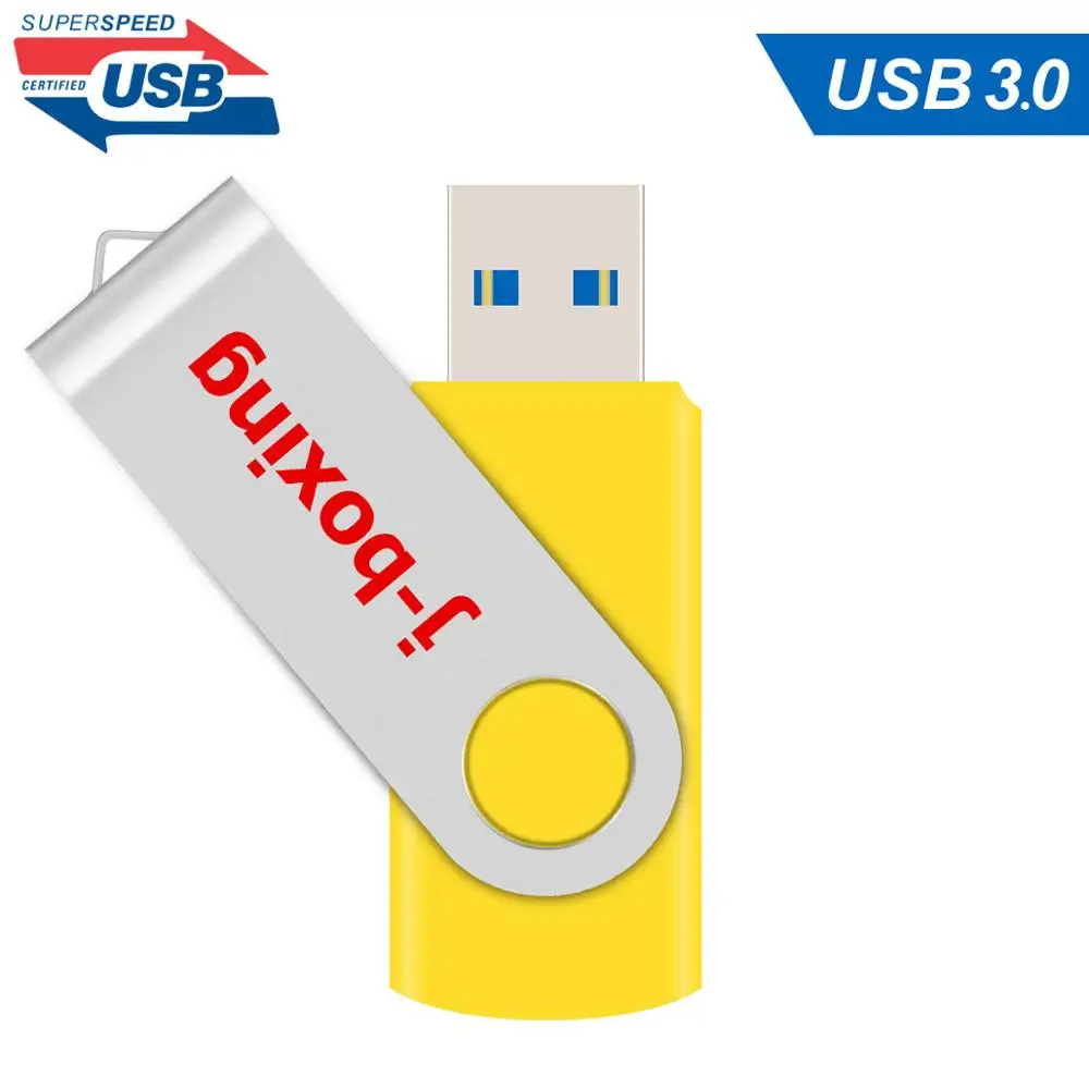 J-boxing 64GB USB 3.0 Flash Drive Thumb Memory Stick Metal Swivel Pen 16GB 32GB for PC Macbook Tablet usb Drives | Компьютеры и офис