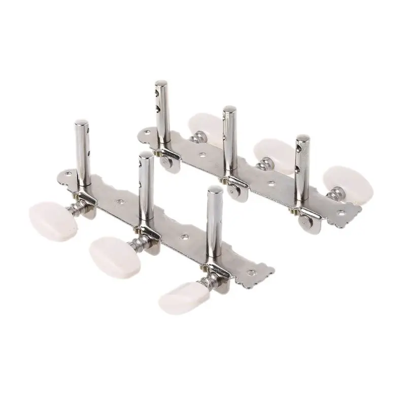 

Set of 2pcs Classical Silver Guitar Tuner Tuning Machine Heads Keys Pegs New