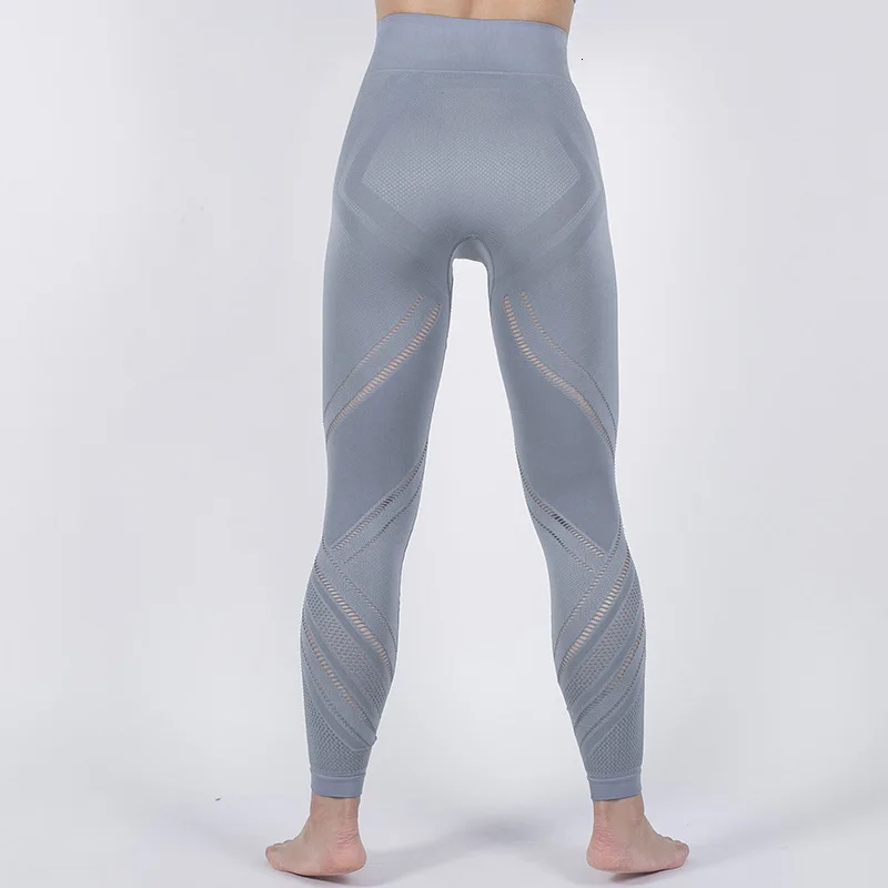 Бесшовные полые модные леггинсы с высокой талией Пуш Ап штаны для бодибилдинга