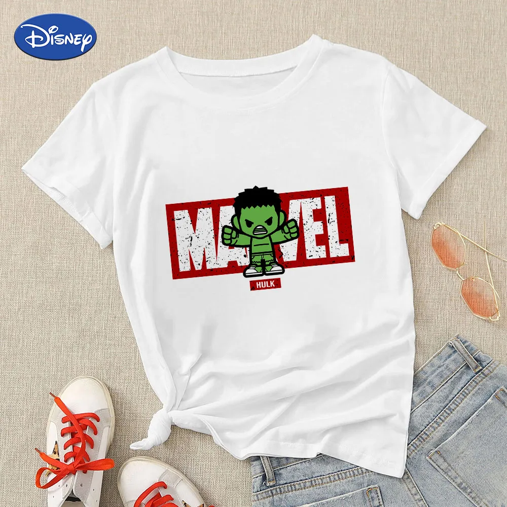 

Hulk Woman T Shirt Top Kawaii Clothes I Am Cool Tshirt 90S Harajuku Homemade Dress Short Sleeve 2021 Y2K Crewneck Marvel Hipster