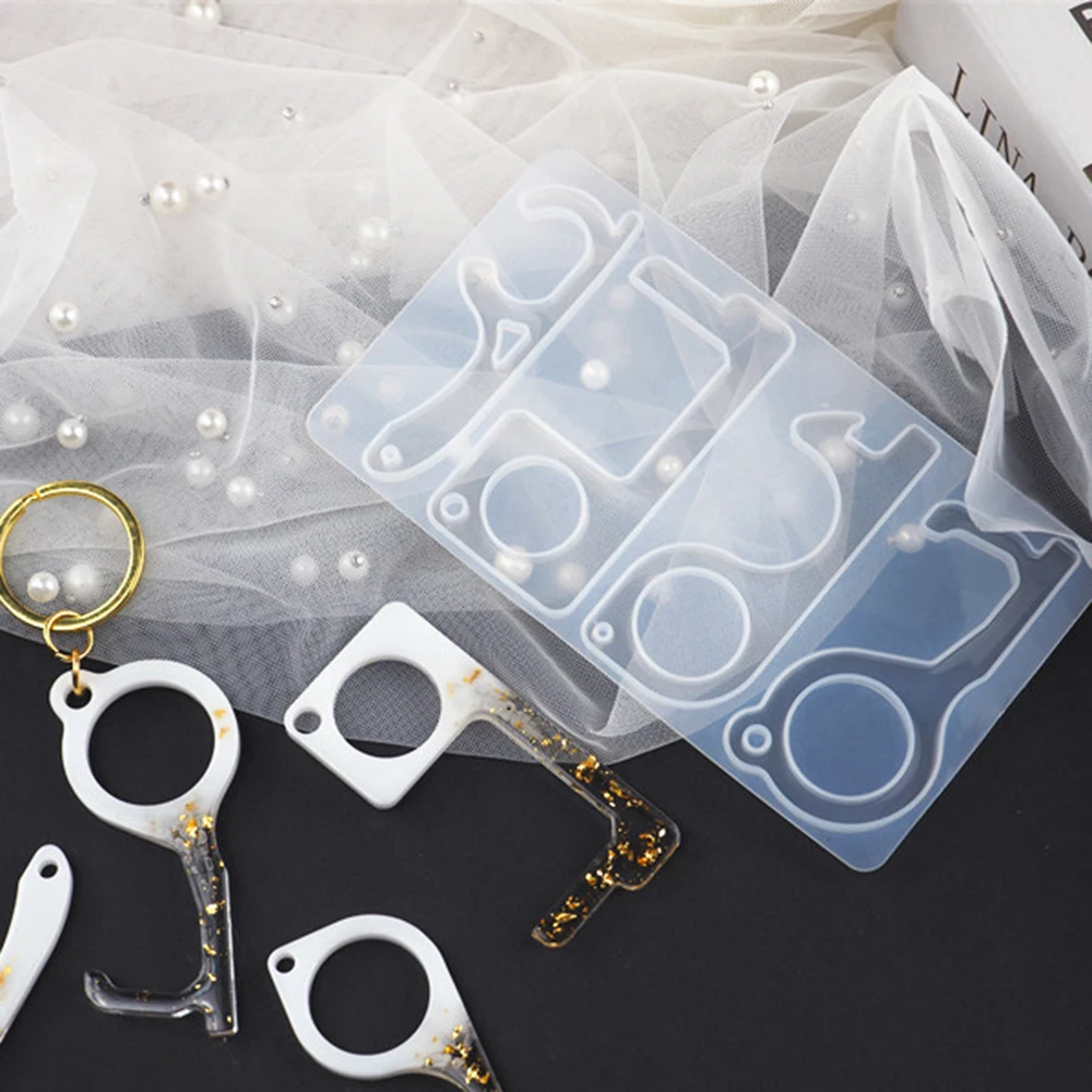 Форма из смолы ручной работы EDC открывалка для дверей безопасная цепочка ключей