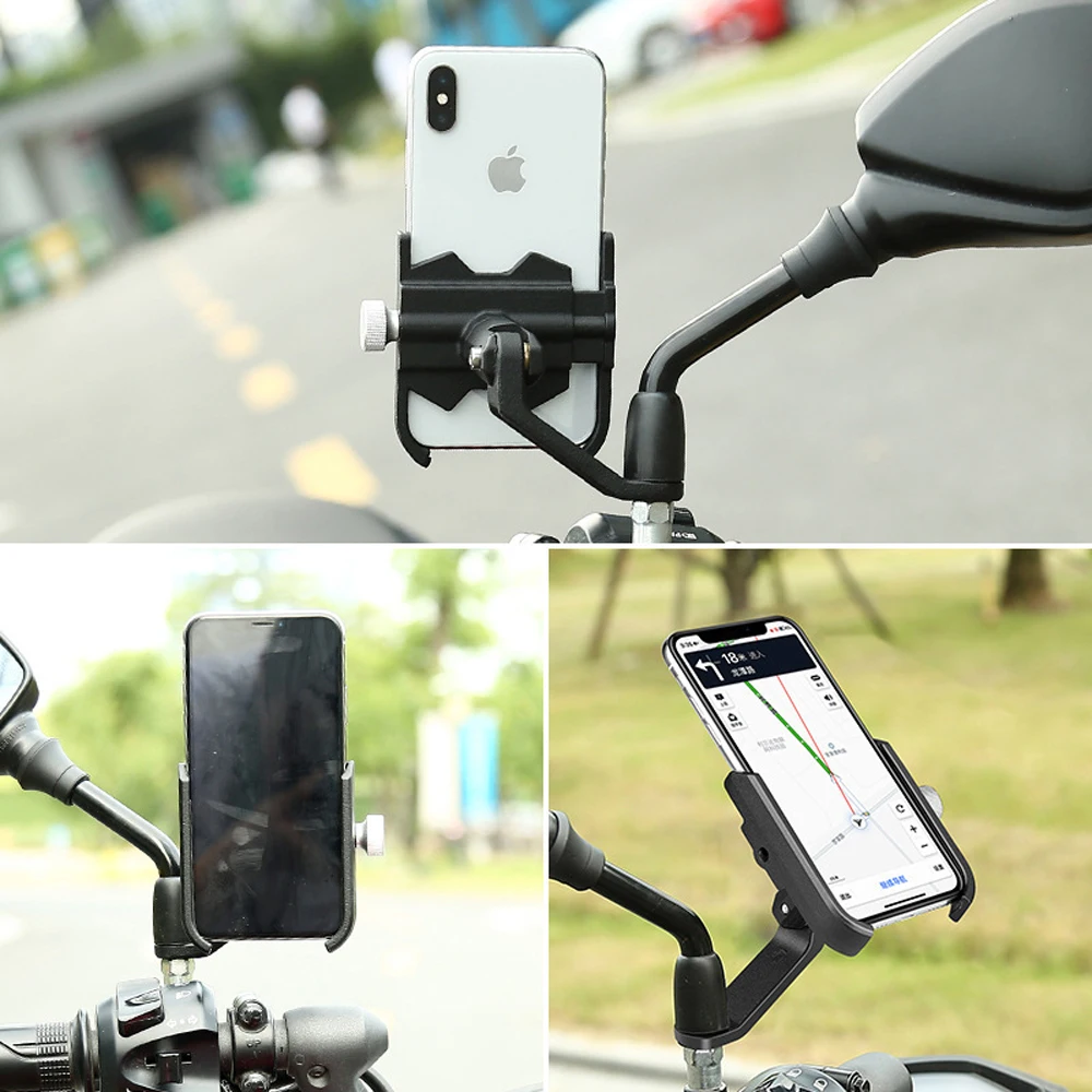 Алюминиевый держатель для телефона для велосипеда, MTB, горная дорога, велосипед, мотоцикл, универсальный держатель для руля, зажим, подставка для смартфонов 4," до 6,8"