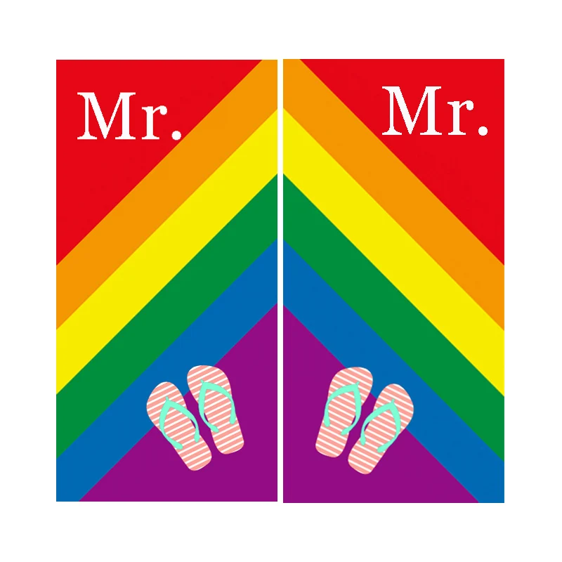 Забавные лесбийские ЛГБТ гей-Прайд Радужный Флаг из микрофибры пляжное