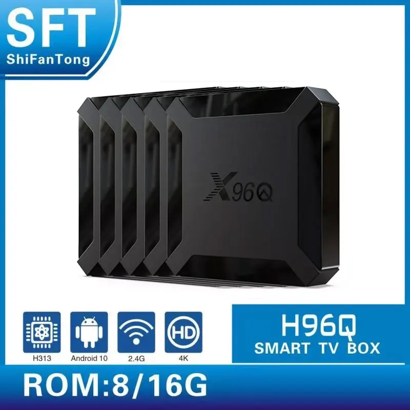 X96q 5 шт. Android 10 smart TV BOX H313 ip Wifi медиа-4k плеер ТВ приемник vs x96q pro x96 mini Декодер каналов
