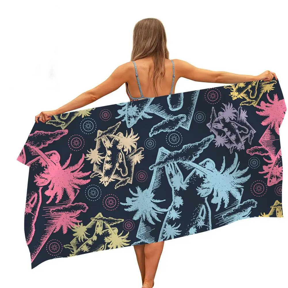

Quick-Drying Beach Towel Bohemian Colorful Geometric Tapestry Microfiber Yoga Mat Boho Toalla Blanket Shower Beach Bath Towels