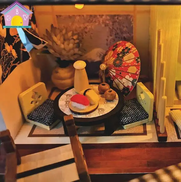 Модель кукольного домика сделай сам большого размера деревянная миниатюрная