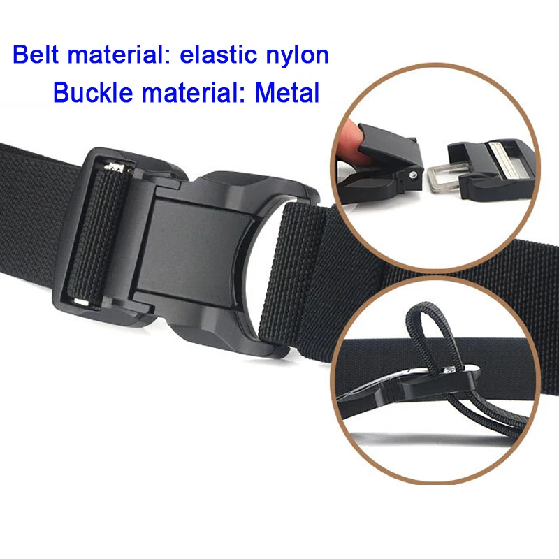 Черный алюминиевый спортивный ремень 2020 быстросъемная Пряжка мягкий настоящий