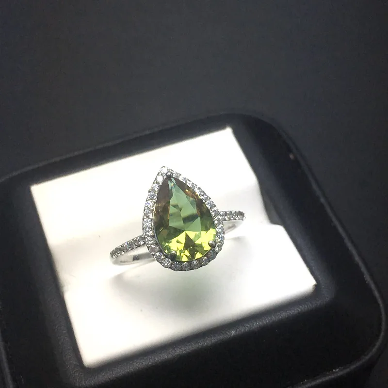 CSJ элегантные кольца из зултанита Настоящее серебро 925 пробы камень цвет