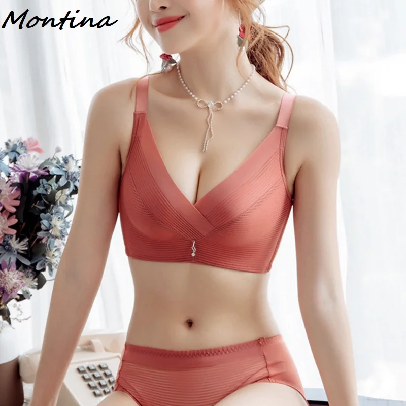 Бюстгальтеры для женщин кружевной бюстгальтер без косточек розовый пуш ап